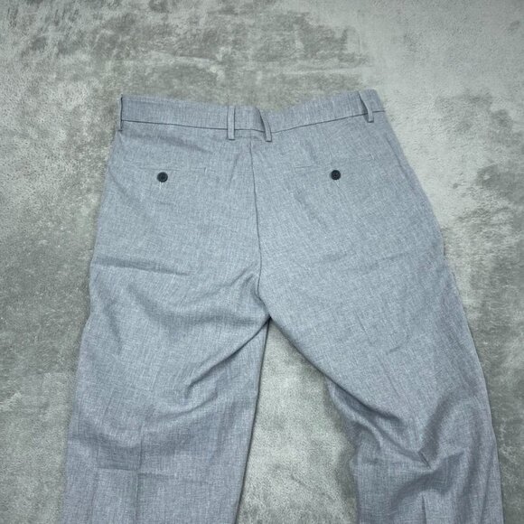 Haggar Mens Comfort Performance Straight Fit Gray Dress Pants 34x32 New a0867 - Picture 6 of 7